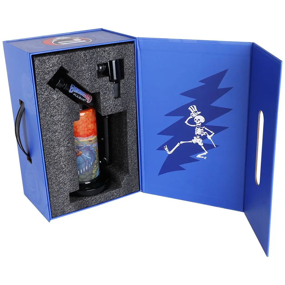 Grateful Dead x Pulsar Inside Print Water Pipe - 8.5" / 14mm F / Boxer, BDD Wholesale