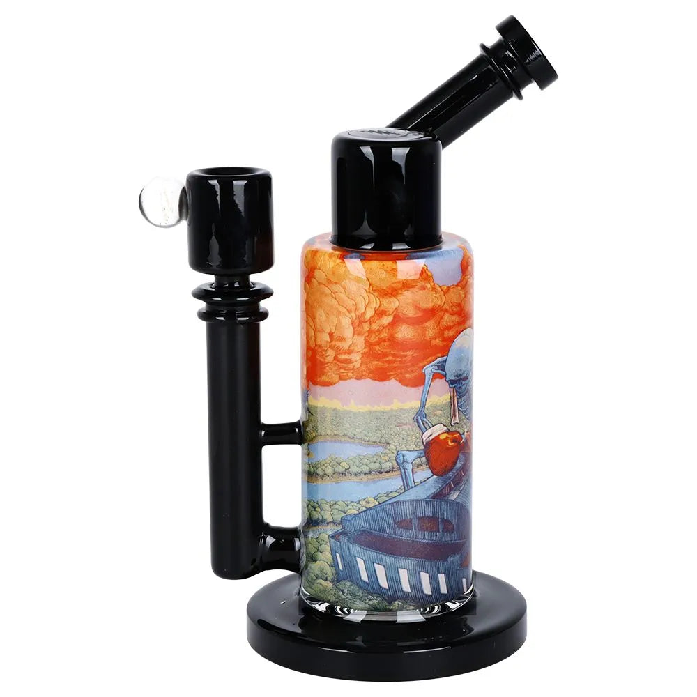 Grateful Dead x Pulsar Inside Print Water Pipe - 8.5" / 14mm F / Boxer, BDD Wholesale