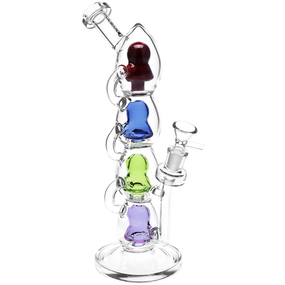 Pulsar Stacks on Stacks Glass Water Pipe - 11.75" / 14mm F, BDD Wholesale