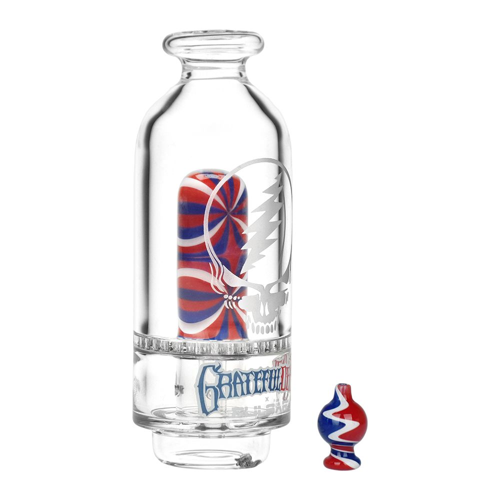 Grateful Dead x Pulsar Sandblast Stealie Attachment Set for Puffco Peak & Peak Pro - 6", BDD Wholesale