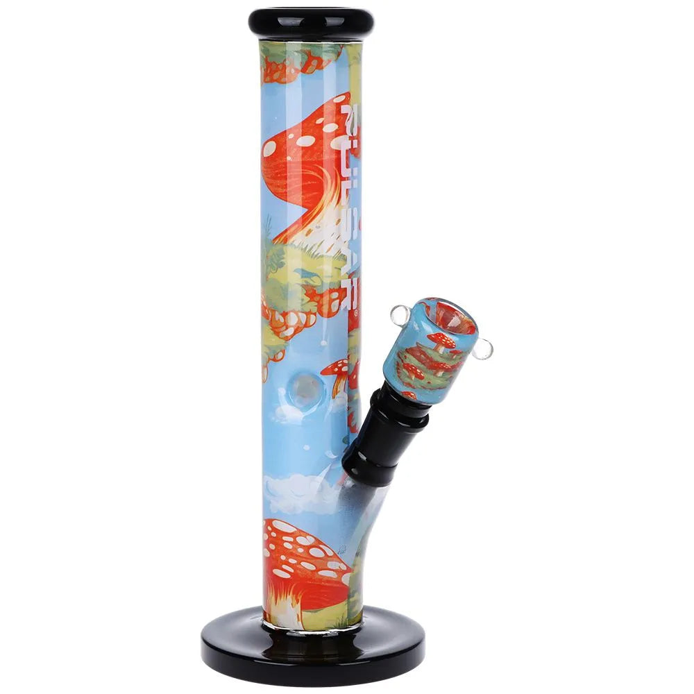 Pulsar Inside Print Straight Tube Glass Water Pipe | 11.25" | 14mm F, BDD Wholesale