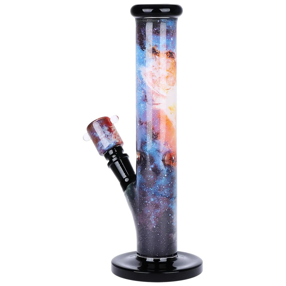 Pulsar Inside Print Straight Tube Glass Water Pipe | 11.25" | 14mm F, BDD Wholesale