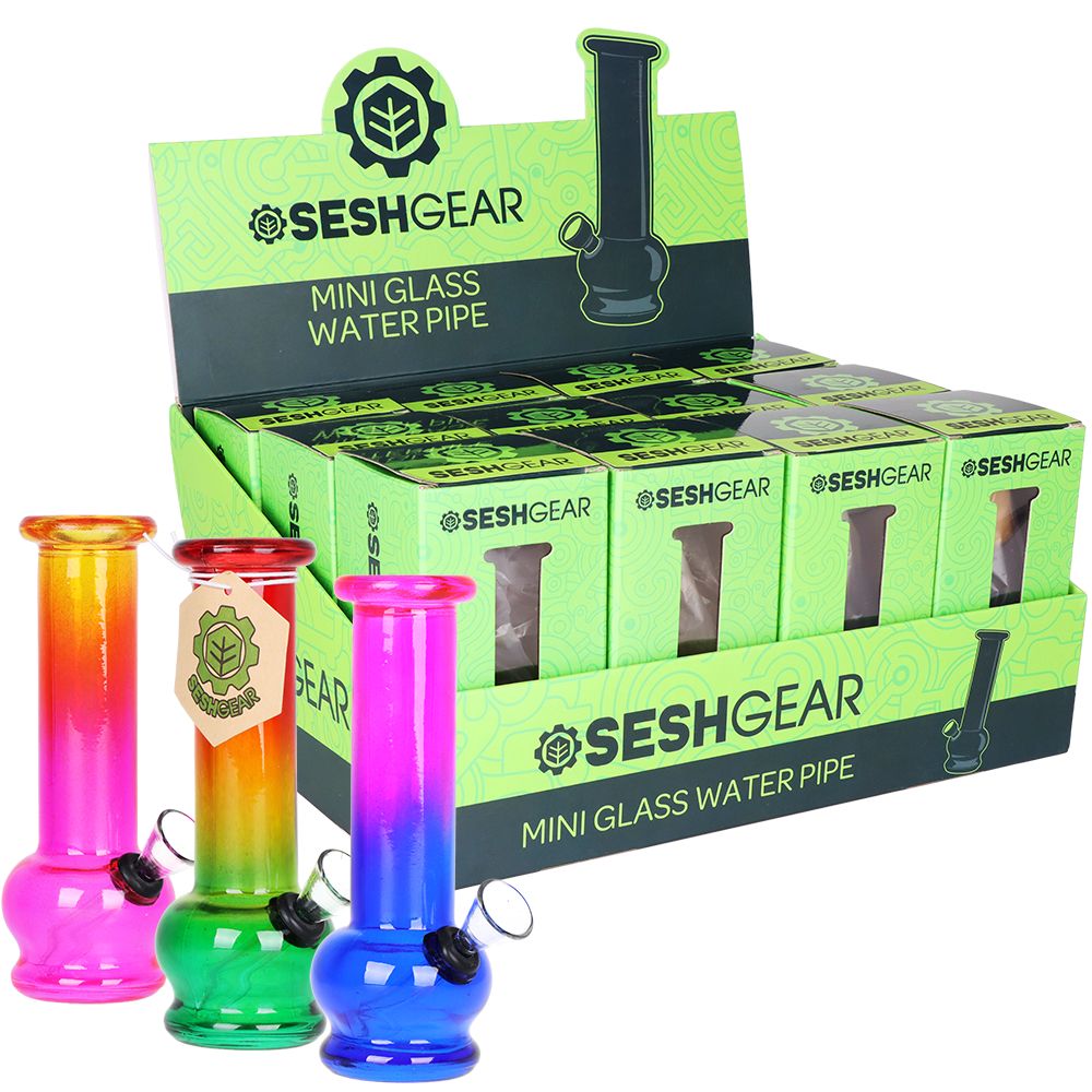 SeshGear Boxed Water Pipe | 5.75" | 12ct Display, BDD Wholesale
