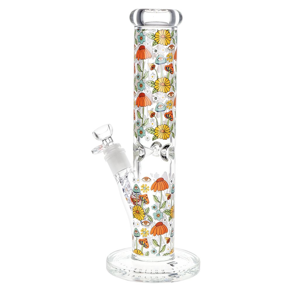 Pulsar Design Series Straight Tube Glass Water Pipe | 12" | 14mm F, BDD Wholesale