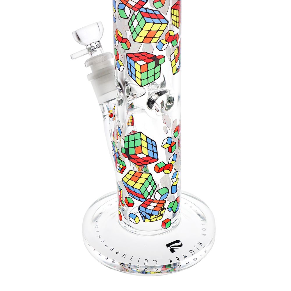 Pulsar Design Series Straight Tube Glass Water Pipe | 12" | 14mm F, BDD Wholesale