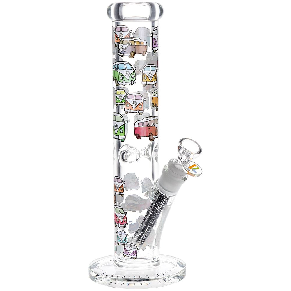 Pulsar Design Series Straight Tube Glass Water Pipe | 12" | 14mm F, BDD Wholesale