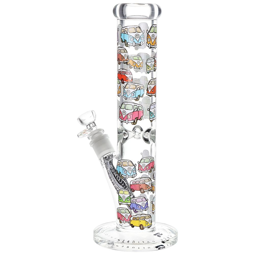 Pulsar Design Series Straight Tube Glass Water Pipe | 12" | 14mm F, BDD Wholesale