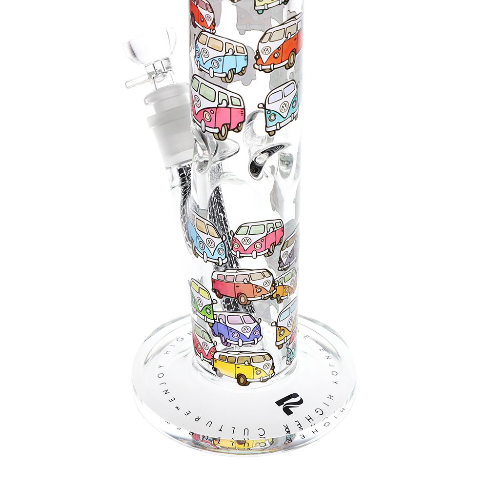 Pulsar Design Series Straight Tube Glass Water Pipe | 12" | 14mm F, BDD Wholesale