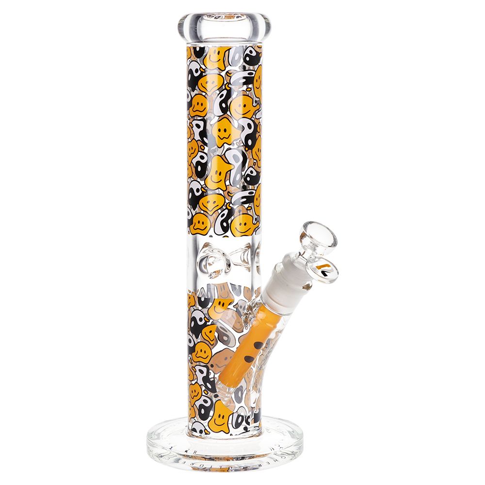 Pulsar Design Series Straight Tube Glass Water Pipe | 12" | 14mm F, BDD Wholesale