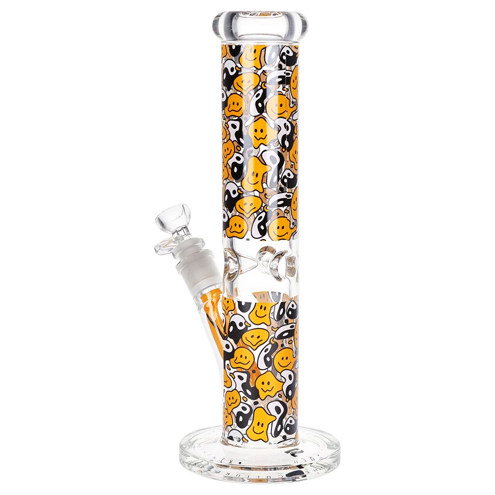 Pulsar Design Series Straight Tube Glass Water Pipe | 12" | 14mm F, BDD Wholesale