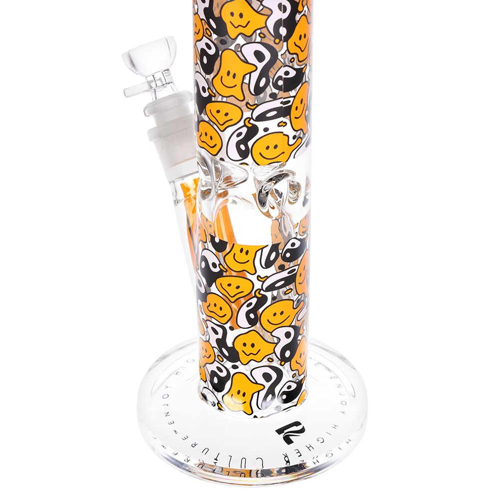 Pulsar Design Series Straight Tube Glass Water Pipe | 12" | 14mm F, BDD Wholesale