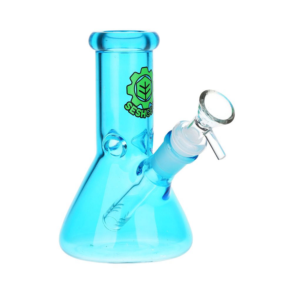 SeshGear Shorty Beaker Color Glass Water Pipe | 5.75" | 14mm F, BDD Wholesale