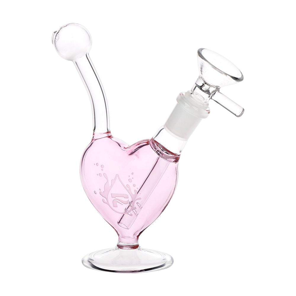 Pulsar Big Heart Glass Water Pipe - 5.5" / 14mm F, BDD Wholesale