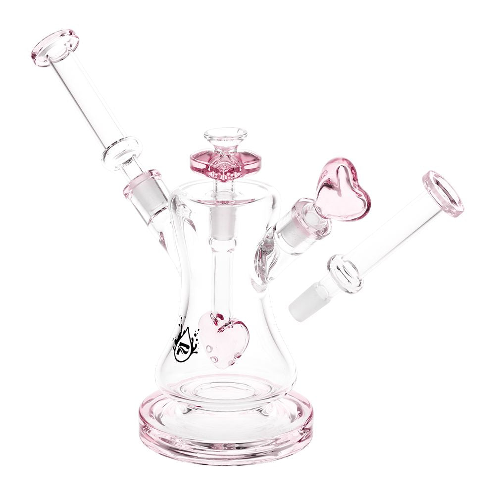 Pulsar Date Night: Part 2 Dual Neck Glass Water Pipe | 8.5" | 14mm F, BDD Wholesale