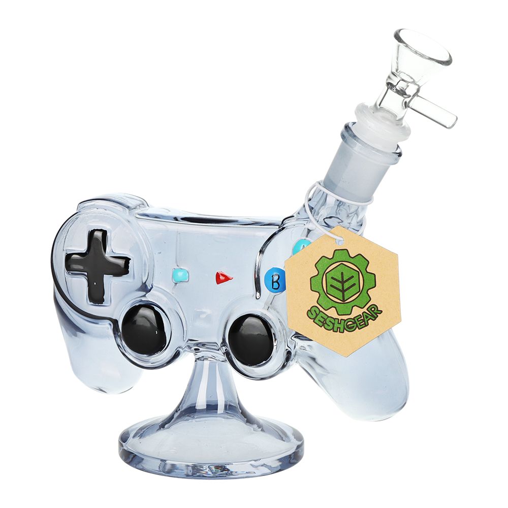 SeshGear Game Controller Glass Water Pipe - 5.5" / 14mm F, BDD Wholesale