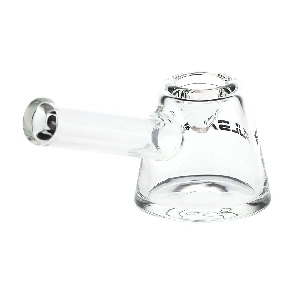 Pulsar Slant Neck Beaker Glass Water Pipe Zippered Case Travel Kit - 7" / Clear, BDD Wholesale