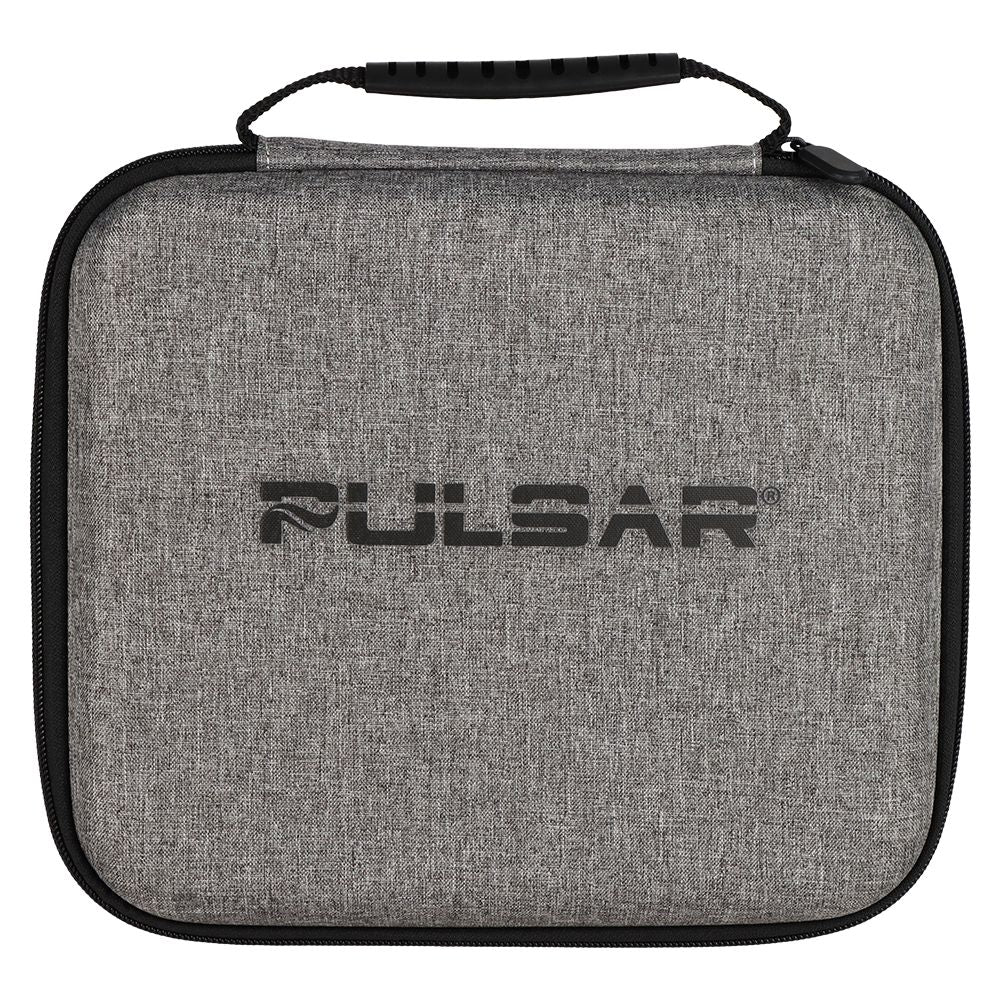 Pulsar Slant Neck Beaker Glass Water Pipe Zippered Case Travel Kit - 7" / Clear, BDD Wholesale
