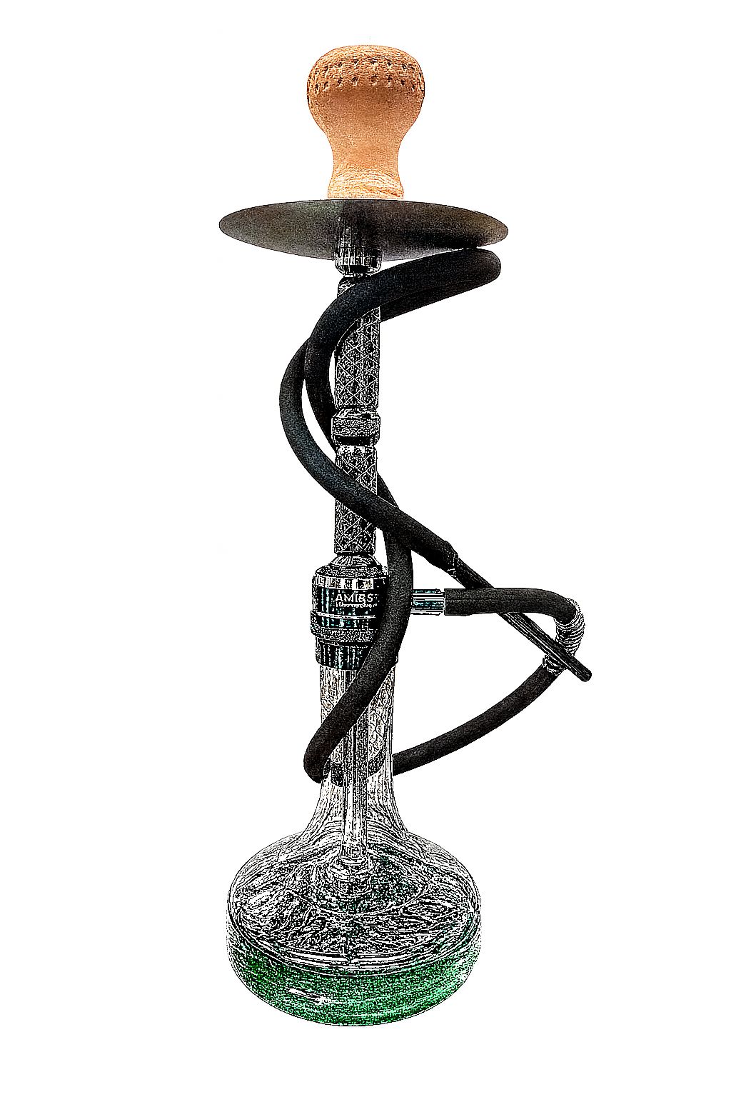 Premium Hookah Design-5 | Height: 20" | 6 Colors