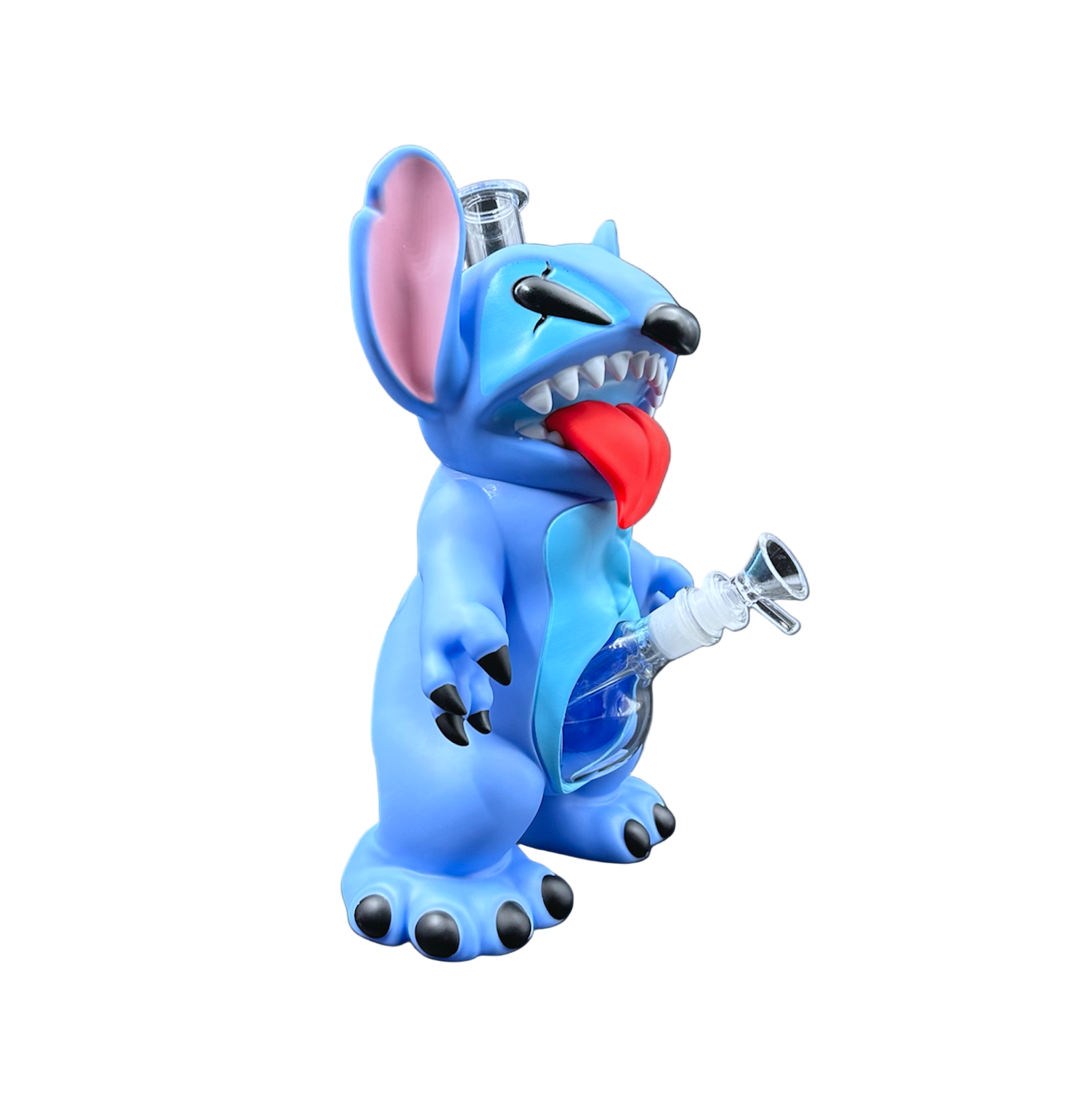 Glass Water Pipe - Aliens (12")