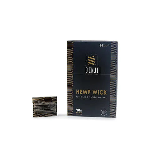 Benji - Hemp Wick (10ft): Your 100% Natural Match And Lighter Alternative