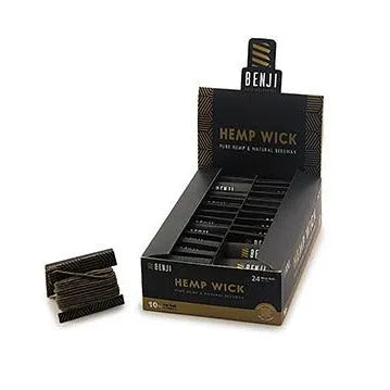 Benji - Hemp Wick (10ft): Your 100% Natural Match And Lighter Alternative