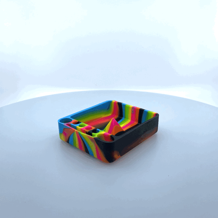 Silicone Ashtray with Assorted Colors - 6 Per Retail Ready Display 40957 SMOKEZILLA