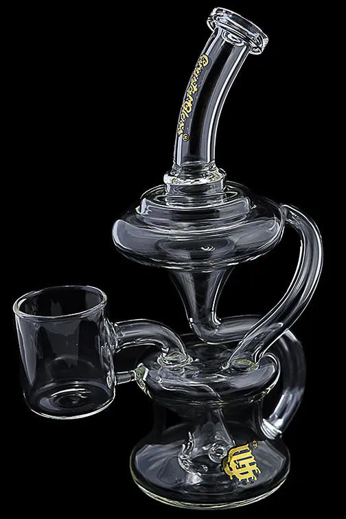 Crystal Glass Puffco Proxy Water Pipe Recycler Rig
