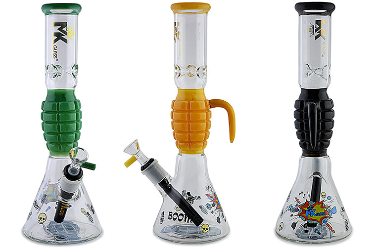 MK Glass Grenade Water Pipe