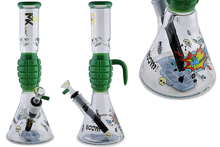 MK Glass Grenade Water Pipe