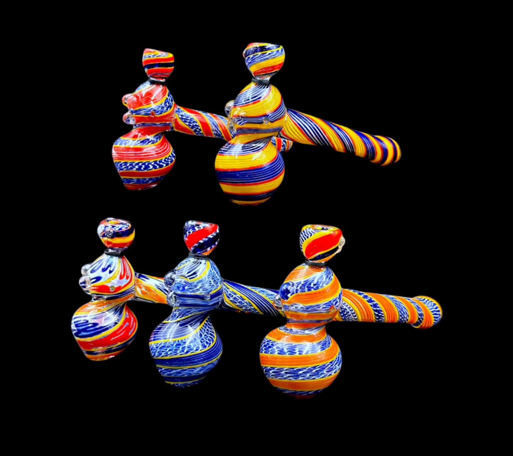 Glass Hammer Bubbler - Crown Bowl (8")