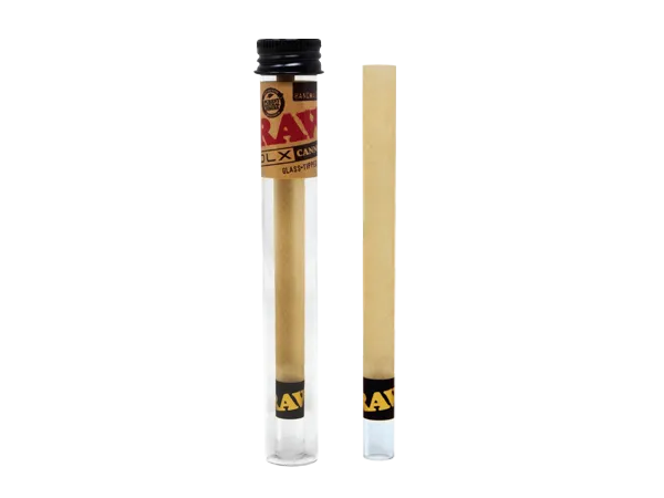 RAW - X Lux Glass Tip Hand Rolled Cannon - King Size