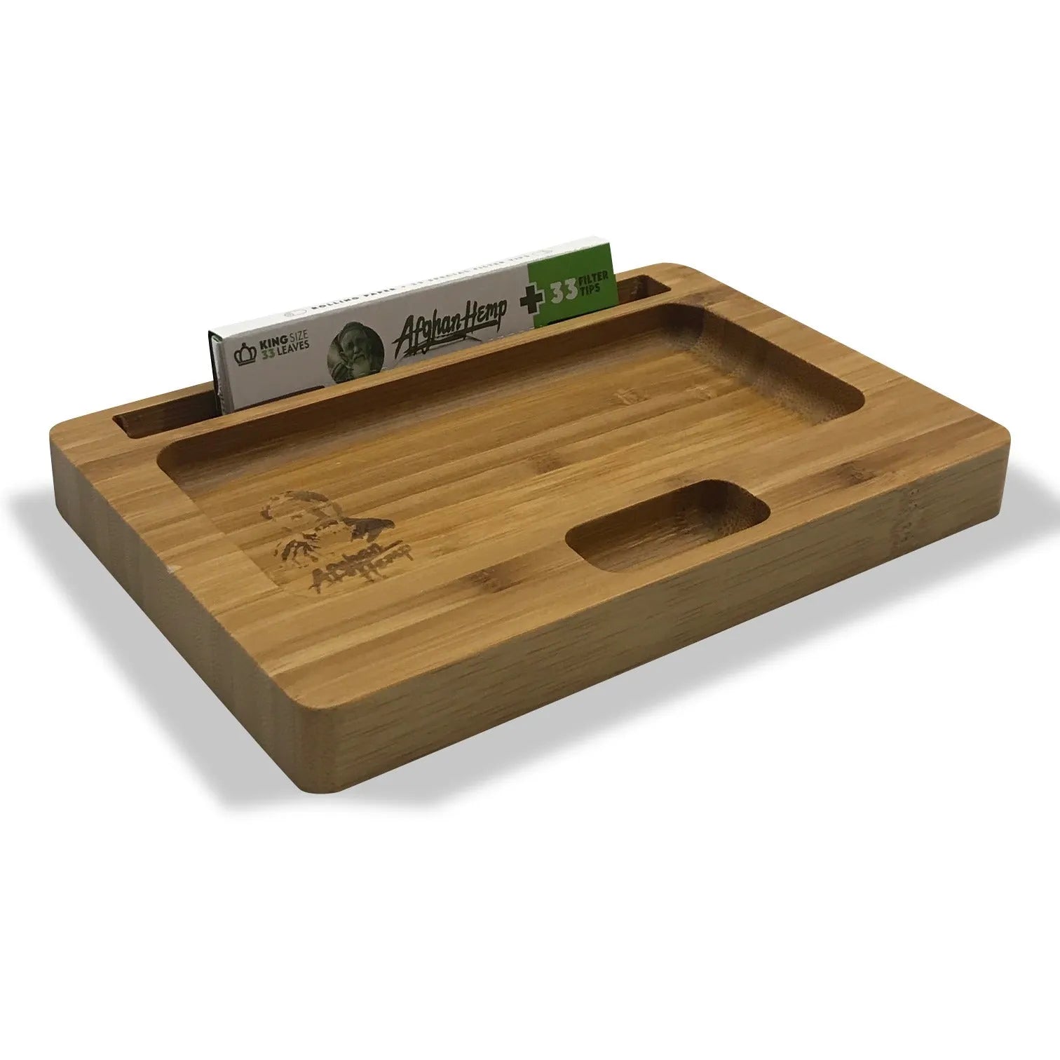Never Lose A Crumb Of Bud With The Afghan Hemp Wooden Rolling Tray