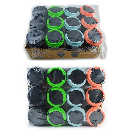 Butt Bucket Cup Ashtray w/ Lid (12 pack)