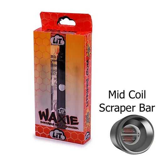 lit bar vape Compact Wax Vaporizer – Waxie Flavor:Strawberry Banana & Triple Mango RedHawk 40K FLEX Stash White
