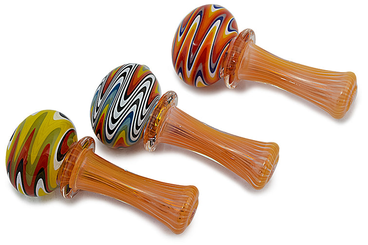 Silver & Gold Fumed Glass Pipe