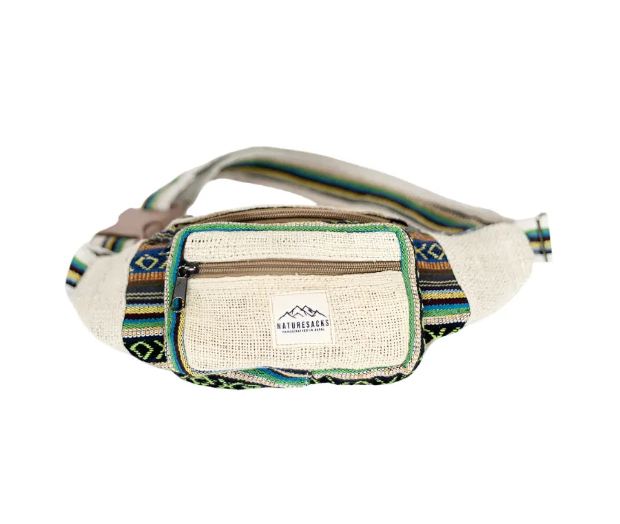 Naturesacks - Handcrafted Hemp Fanny Packs - Green