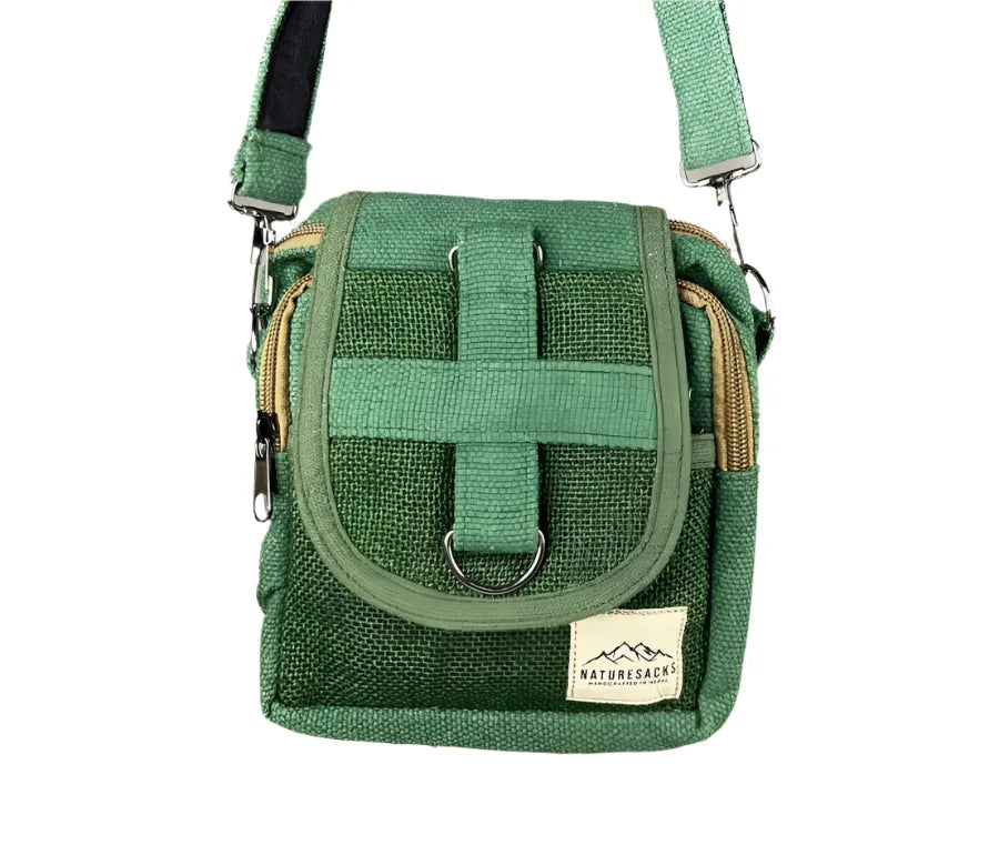 Naturesacks - Handcrafted Hemp Satchels - Green