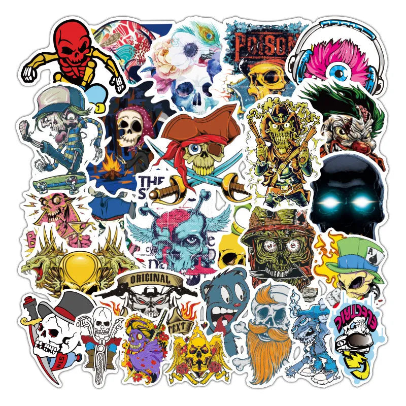Horror-Themed Stickers (pack of 50)