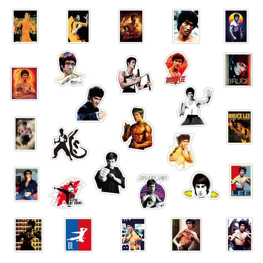Bruce Lee Stickers (pack of 50)