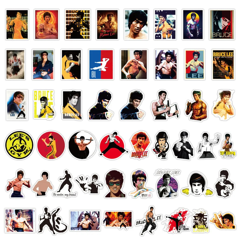 Bruce Lee Stickers (pack of 50)