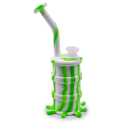 Silicone Water Pipe- Splattered Barrel