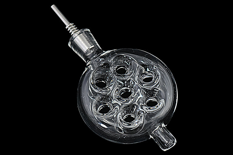 Clear Fab Egg Glass Honey Dab Straw