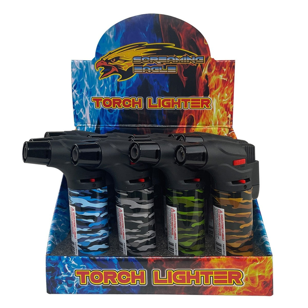 Screaming Eagle Torch - Army Camo (12pcs)