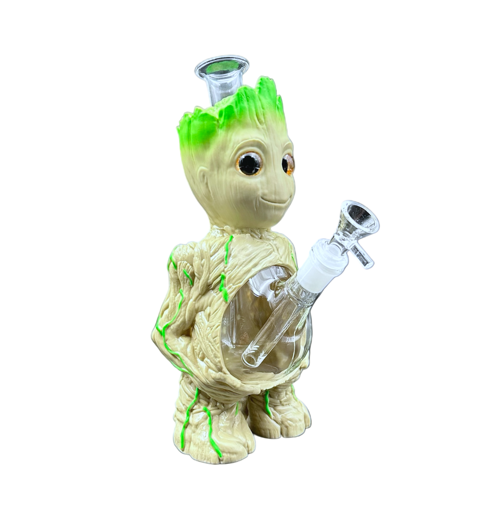 Glass Water Pipe - Tree Man (11")