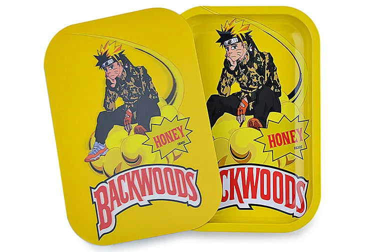 3D Holographic Metal Rolling Tray w/ Magnetic Lid (Design B20)