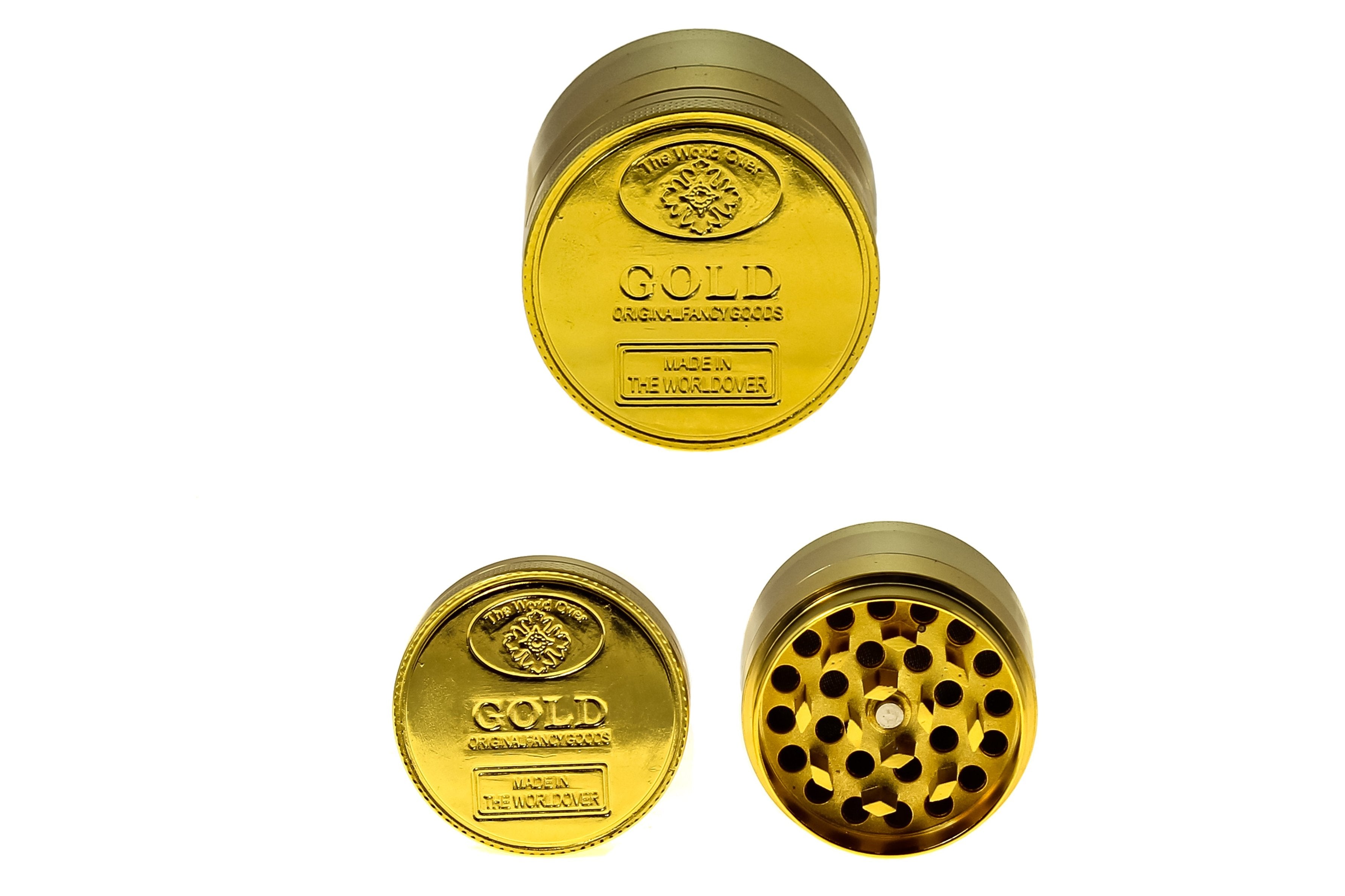 The Shiny Gold Coin Grinder - (2") (50mm)