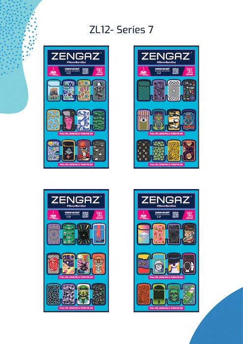 ZENGAZ Lighters With Cube Display (48 pcs)