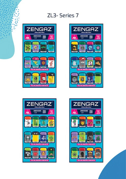 ZENGAZ Lighters With Cube Display (48 pcs)