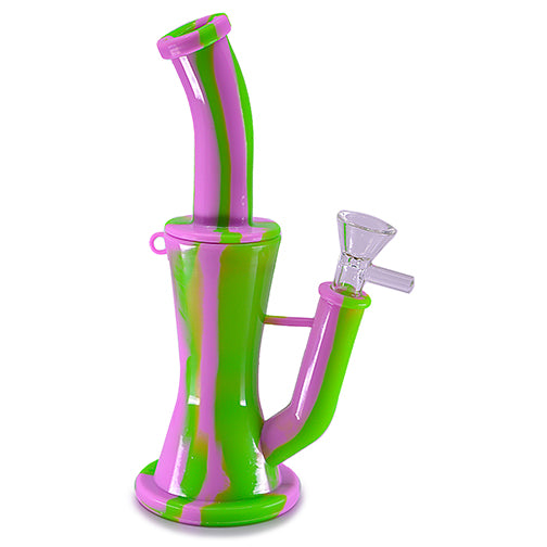 Silicone Water Pipe - Hour Glass