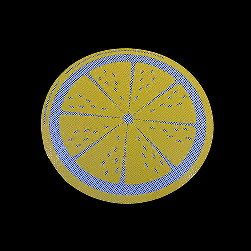 Round Silicone Dab Mat - Citrus